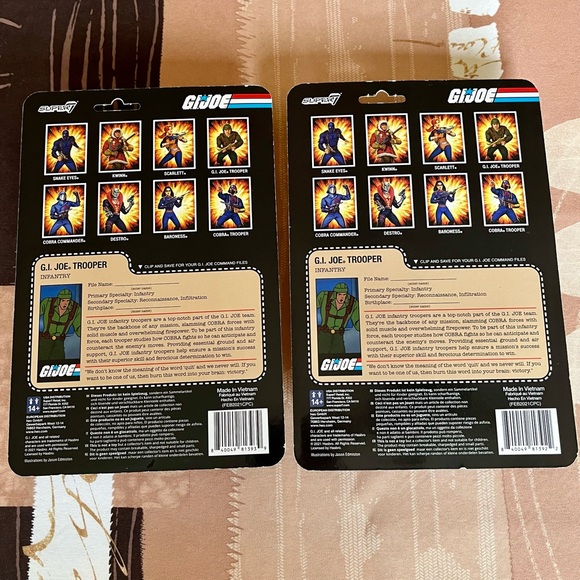 G.I.Joe 2021 4” Super7 Trooper Infantry Dual - Picture 2 of 5